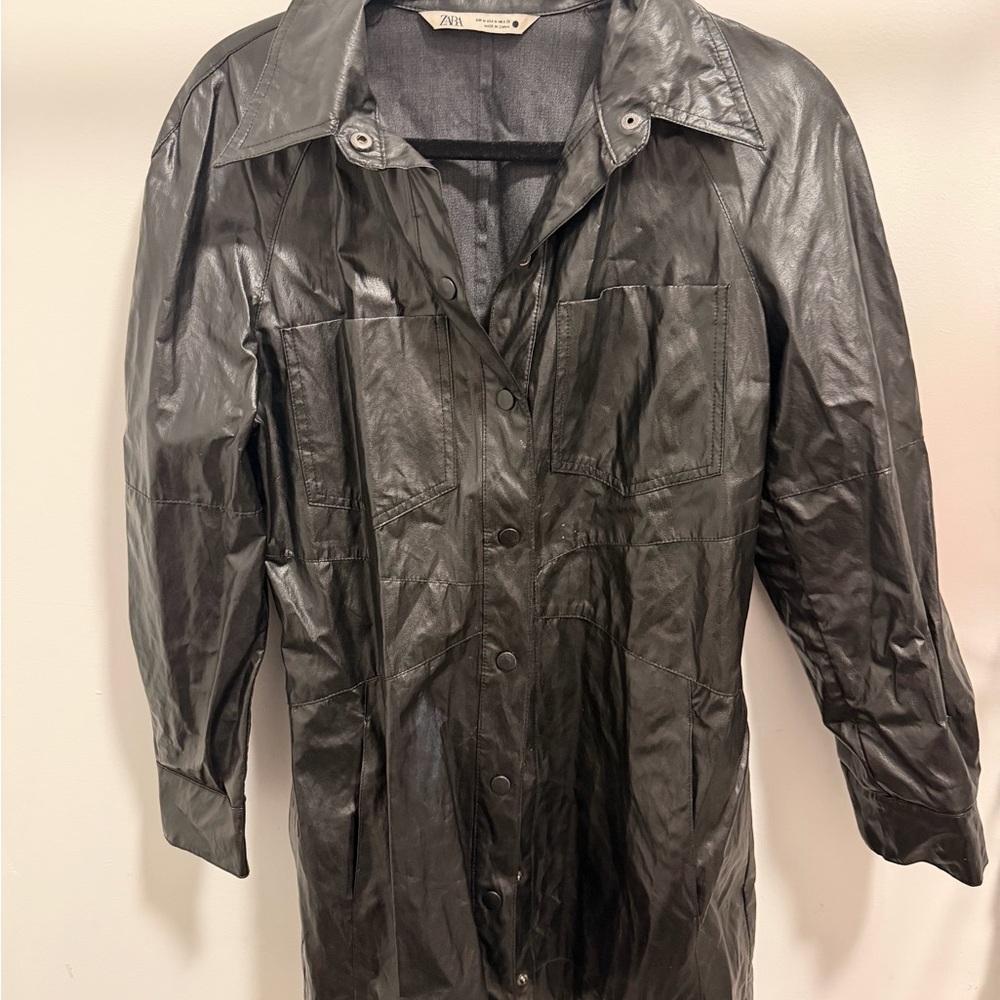 Zara leather dress